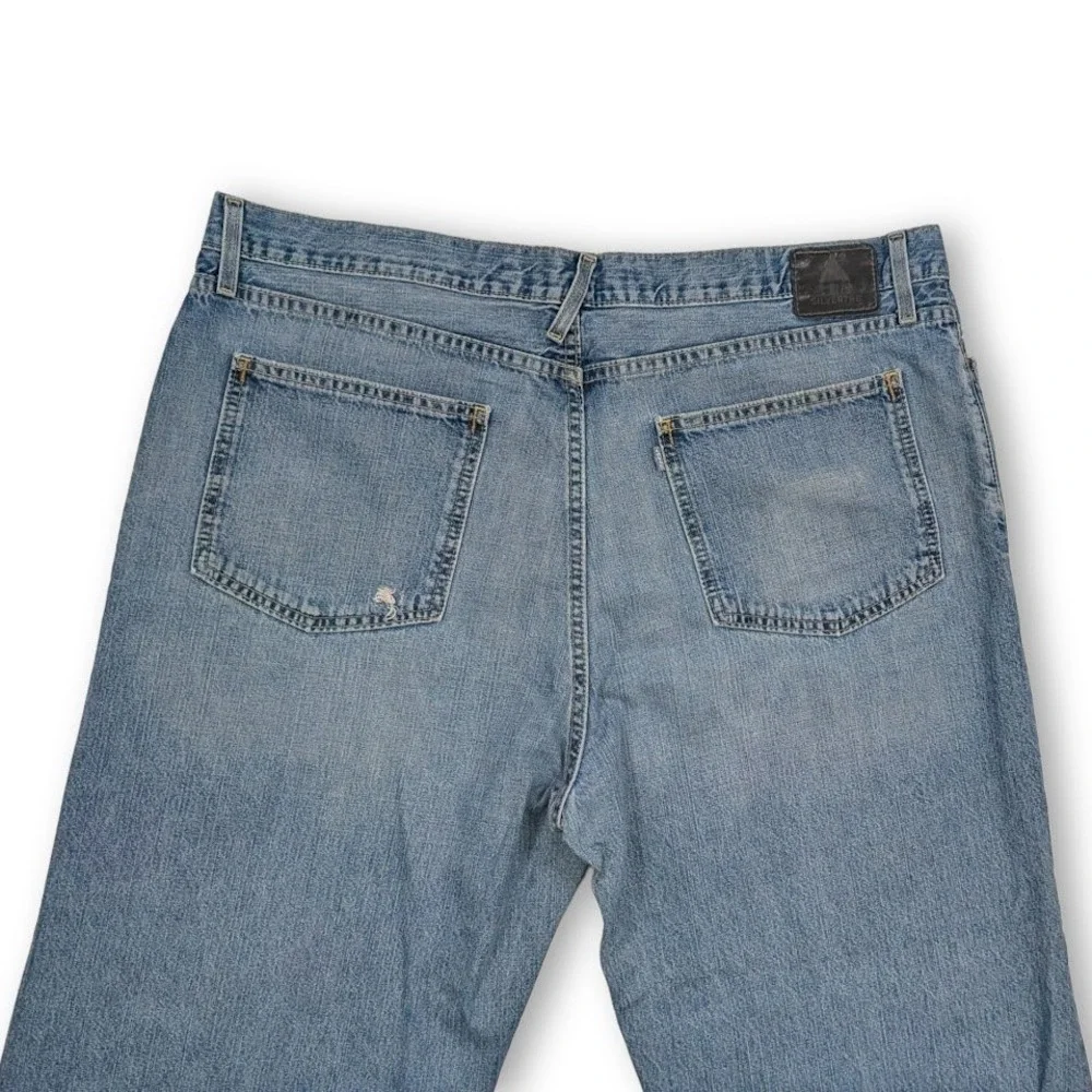 Vintage Y2K Levis‎ SilverTab Jeans Mens 42x31 Baggy Skater Light Wash Distressed